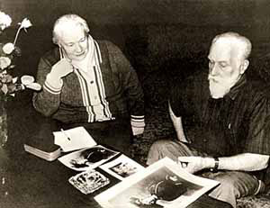 Л.В.Шапошникова и С.Н.Рерих. Москва, 1989 г.